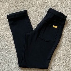 St. John Sport by Marie Gray Stretch High Waist Straight Leg Black Pants Size 2